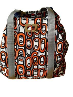 Diane Von Furstenberg Multicolor Patent Leather and Canvas